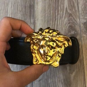 Versace Palazzo Belt with Medusa Buckle